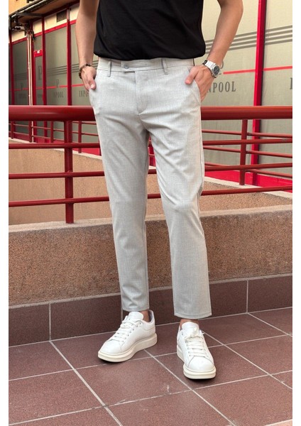 Erkek, dil detaylı, slim fit, Old Money Culture, Esnek dokuma Kumaş pantolon ASP02 modelleri