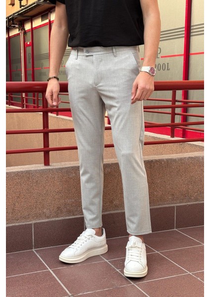 Erkek, dil detaylı, slim fit, Old Money Culture, Esnek dokuma Kumaş pantolon ASP02 indirimleri