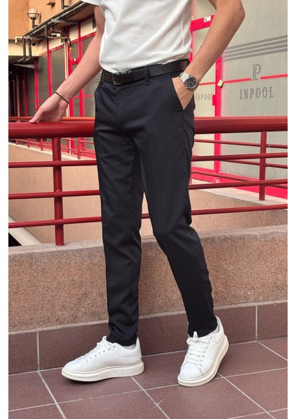 Erkek Bel Slim- Fit Poliviskon Yazlık Pantolon fiyatları