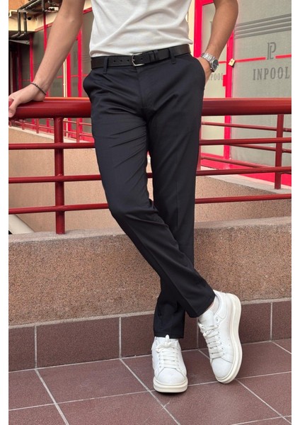 Erkek Bel Slim- Fit Poliviskon Yazlık Pantolon modelleri