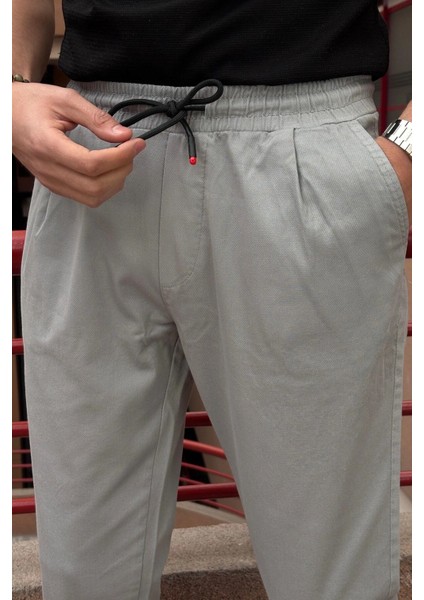 Erkek, Bel Ve Paça Lastikli, Esnek Kumaş, Jogger Pantolon fiyatları