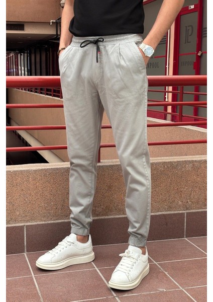 Erkek, Bel Ve Paça Lastikli, Esnek Kumaş, Jogger Pantolon modelleri