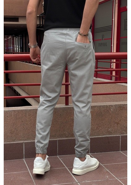 Erkek, Bel Ve Paça Lastikli, Esnek Kumaş, Jogger Pantolon fırsatları