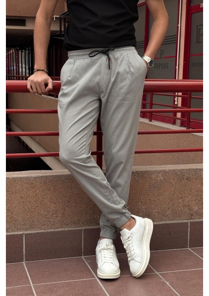 Erkek, Bel Ve Paça Lastikli, Esnek Kumaş, Jogger Pantolon indirimleri