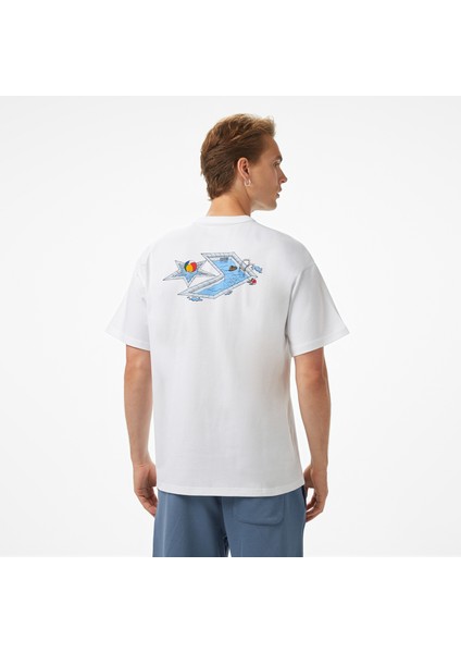 Pool Side Star Chevron Erkek Beyaz T-Shirt fiyatları