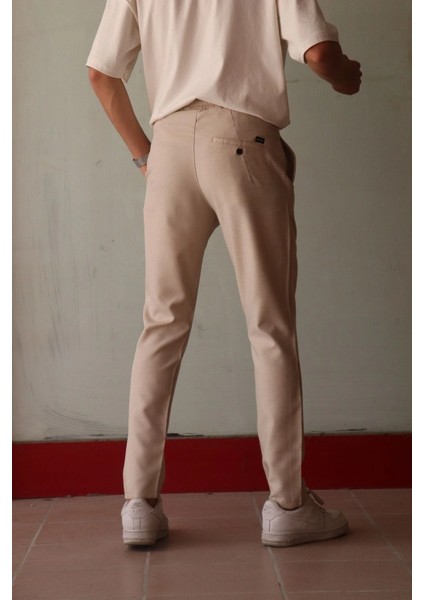 Yeni Sezon Erkek Siyah Pens Detaylı Bağcıklı Pantolon indirimleri