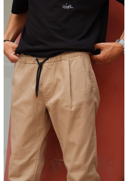 Bel Ve Paça Lastikli, Esnek Gabardin Kumaş, Pantolon modelleri