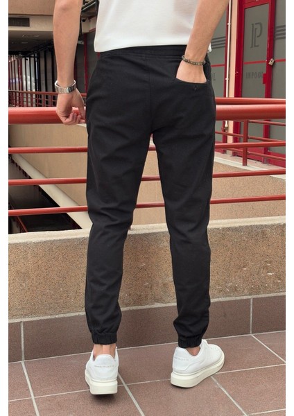 Erkek, Bel Ve Paça Lastikli, Esnek Kumaş, Jogger Pantolon fırsatları