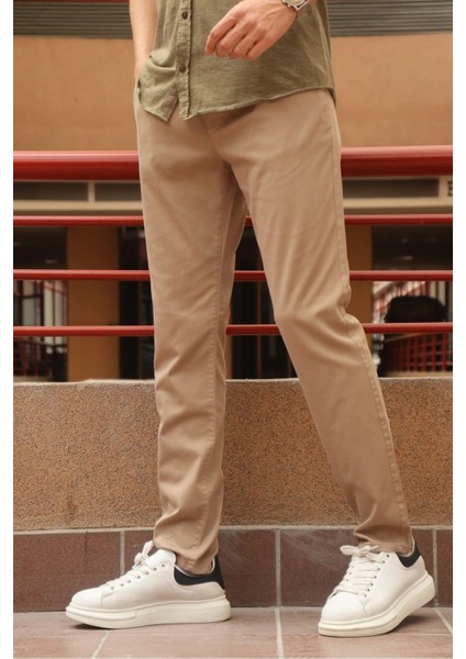 Erkek, Bel bağcıklı, Regular Fit, Dokuma pantolon
