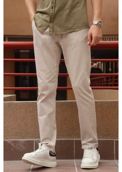 Erkek, Bel bağcıklı, Regular Fit, Dokuma pantolon