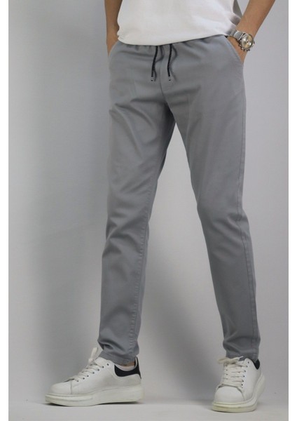 Erkek, Bel bağcıklı, Regular Fit, Dokuma pantolon