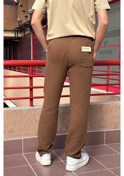 Bel lastikli, bağcıklı, Oversize fit, %100 Pamuklu Müslin dokuma, Yazlık&baharlık Pantolon 295 modelleri