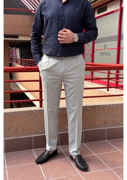 Erkek, dil detaylı, Büyük beden, Old Money Culture, Yazlık-Baharlık, kumaş pantolon 296 fiyatları