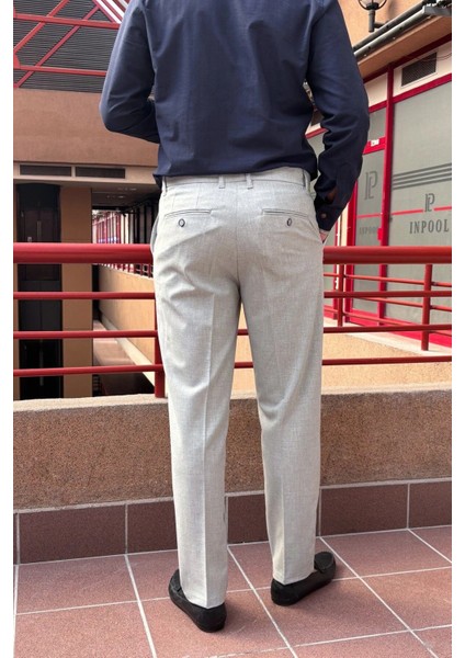 Erkek, dil detaylı, Büyük beden, Old Money Culture, Yazlık-Baharlık, kumaş pantolon 296