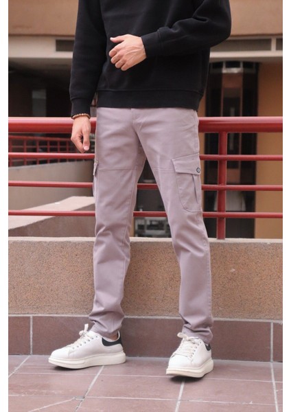 Erkek Antrasit Kargo Cep Gabardin Pantalon 21ınp207 modelleri