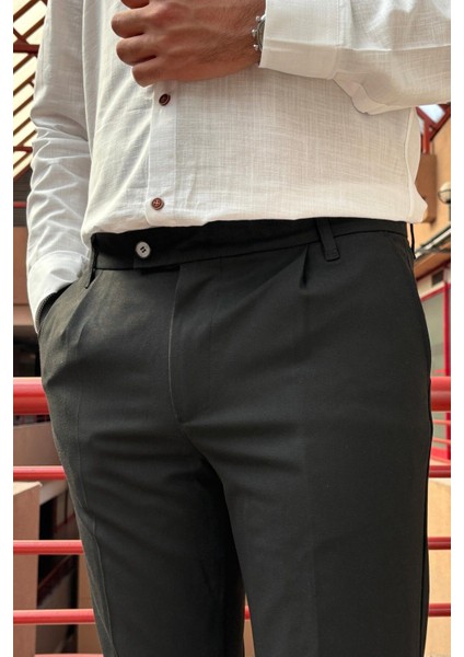 Erkek, dil detaylı, Büyük beden, Old Money Culture, Yazlık-Baharlık, kumaş pantolon 296 fırsatları