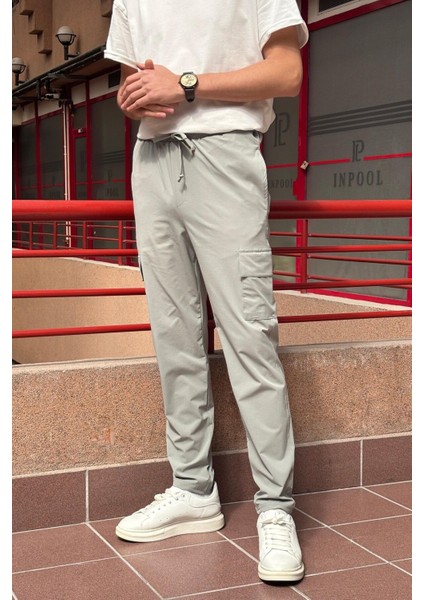 Erkek, Regular Fit, Paraşüt Kumaş, Kargo Cep, Lastikli Pantolon 24ınp276 modelleri