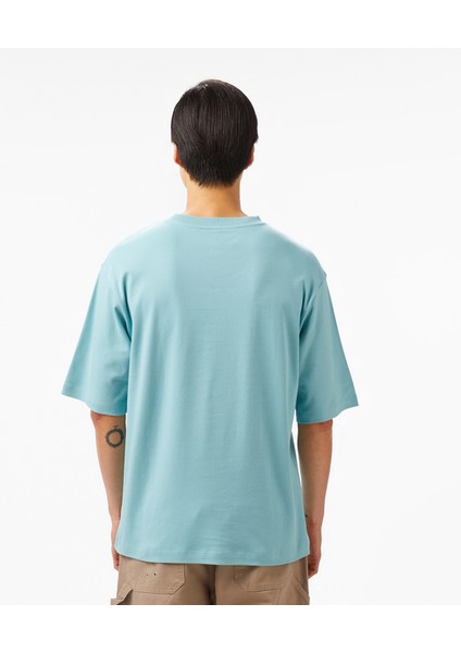 Oversize Fit Erkek Mavi T-Shirt fiyatları