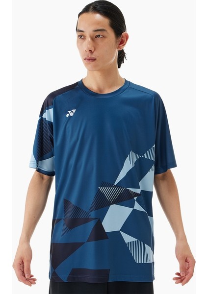 YY25 16744 Erkek Spor Tişört Lacivert