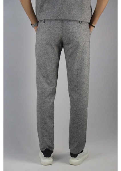 Erkek, Bel Bağcıklı, Standart-fit, Pamuklu, Keten Dokuma Pantolon modelleri