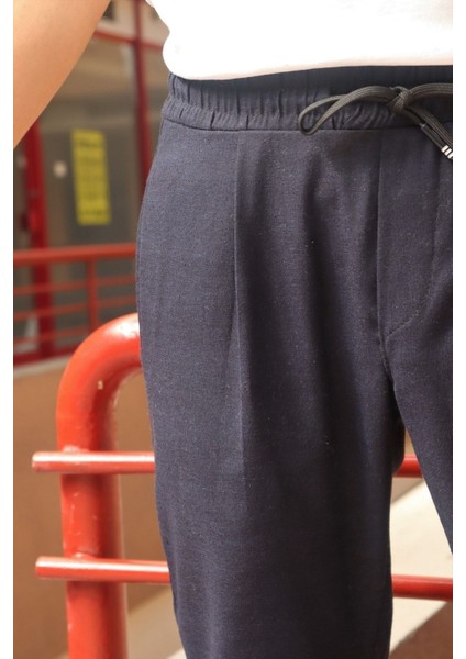 Erkek, pile detaylı beli bağcıklı-lastikli, pamuklu pantolon fırsatları