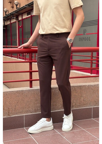 Erkek, dil detaylı, slim fit, Old Money Culture, Esnek dokuma Kumaş pantolon ASP02 modelleri