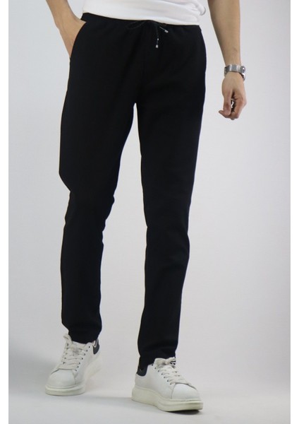 Erkek, Bel bağcıklı, Regular Fit, Dokuma pantolon