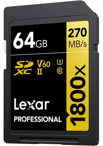 64GB Gold Series 1800X Uhs-Iı Sdxc Hafıza Kartı 270MBS modelleri