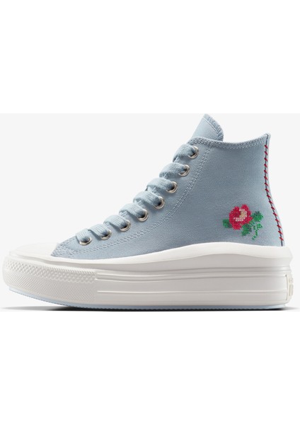 Chuck Taylor All Star Motion Rose Kadın Mavi Platform Sneaker fırsatları