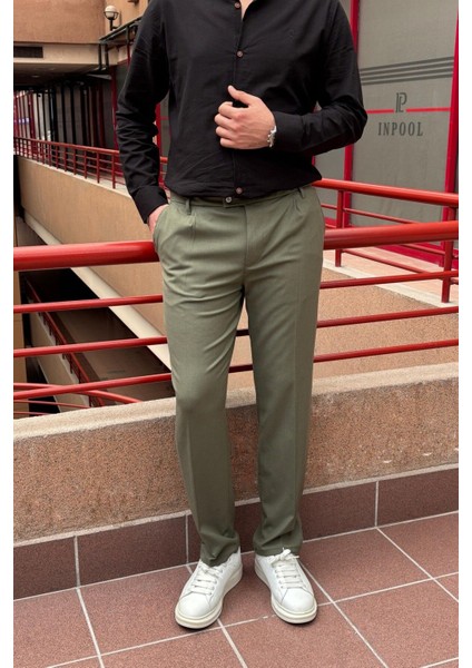 Erkek, dil detaylı, Büyük beden, Old Money Culture, Yazlık-Baharlık, kumaş pantolon 296