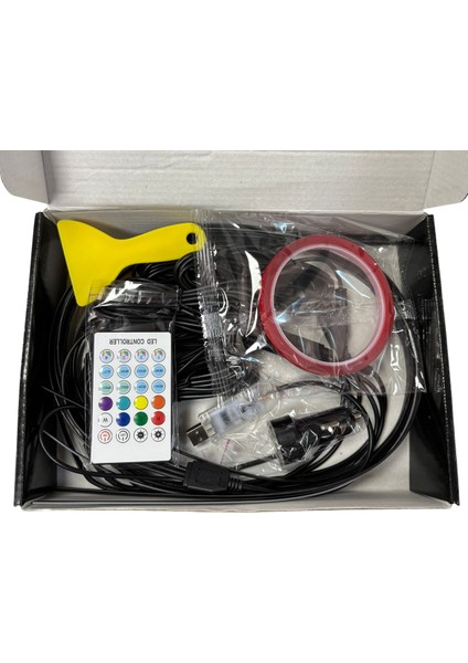 Araç Içi Ambiyans Aydınlatma 6 Parça Set 12 Volt fiyatları