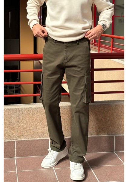 Baggy-oversize Kalıp, Kargo Cep, Gabardin Pantolon 23ınp274