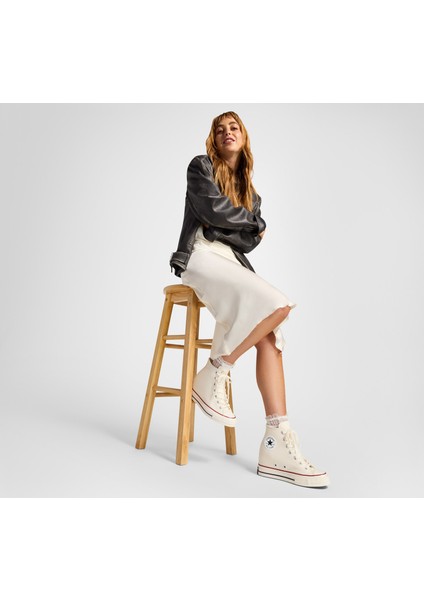 Chuck 70 Wedge Unisex Krem Platform Sneaker