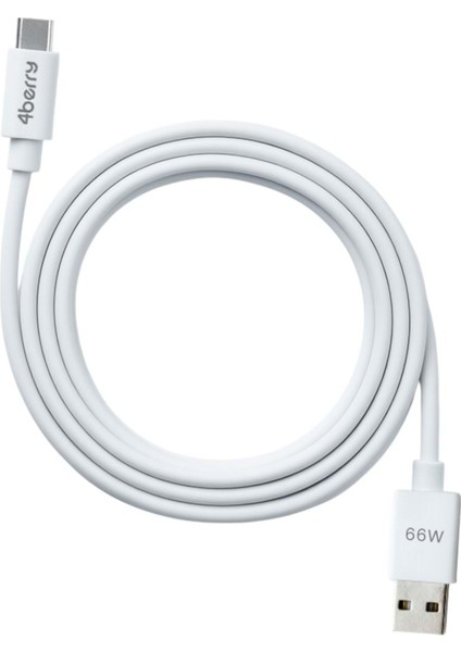 Eco-Act Beyaz Usb-A-C Kablo – 1.2 m, 66 w Hızlı Şarj, Dayanıklı Plastik Yapı