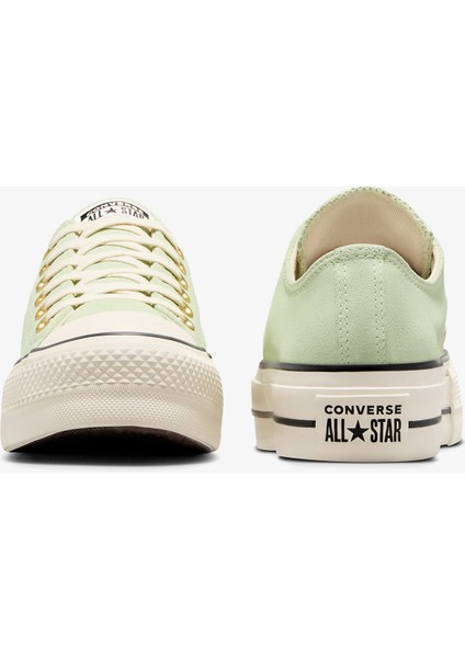 Chuck Taylor All Star Lift Unisex Yeşil Süet Sneaker fiyatları