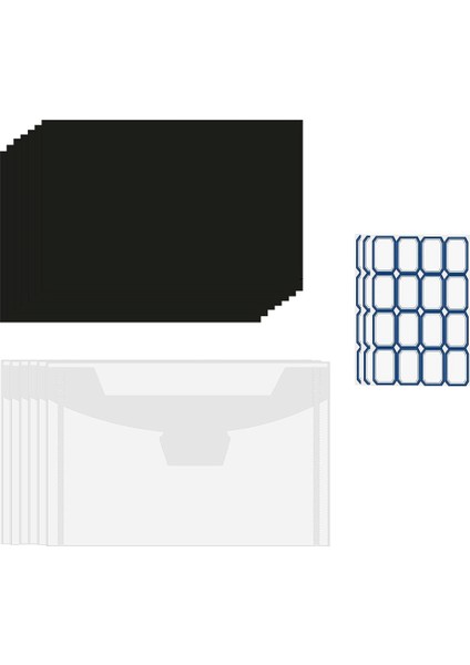 40 Adet Kalıp Depolama Cepleri ve Mıknatıs, Kalıp Depolama Için 0,5mm Kalınlıkta Manyetik Levhalar, Zanaat Kalıp Depolama Zarfları (Yurt Dışından)