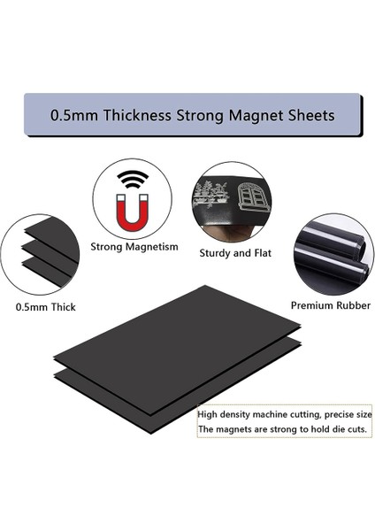40 Adet Kalıp Depolama Cepleri ve Mıknatıs, Kalıp Depolama Için 0,5mm Kalınlıkta Manyetik Levhalar, Zanaat Kalıp Depolama Zarfları (Yurt Dışından) modelleri