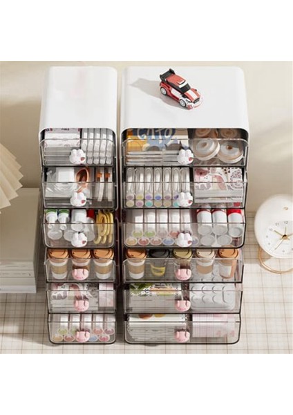 3 Katlı Makyaj Düzenleyici Tutucu Kozmetik Saklama Kutusu, Banyo Tezgahı Düzenleyici, Çekmeceli Masa Düzenleyici Beyaz-A (Yurt Dışından) modelleri