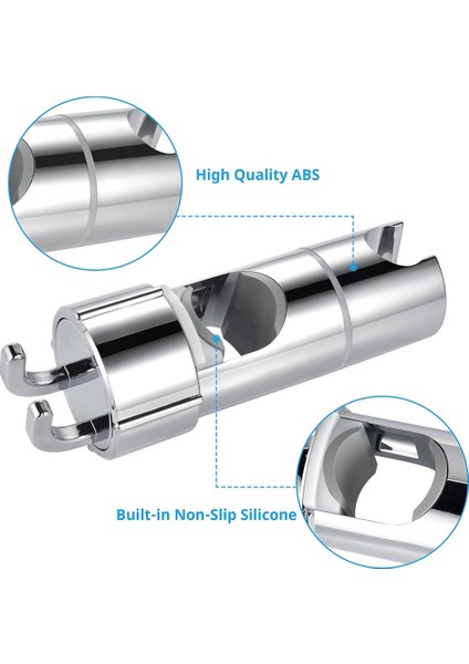 2 Kancalı El Duşu Tutacağı, Ayarlanabilir Duş Tutacağı, 360° Dönebilen Duş Tutacağı, Banyo Için (Yurt Dışından) modelleri