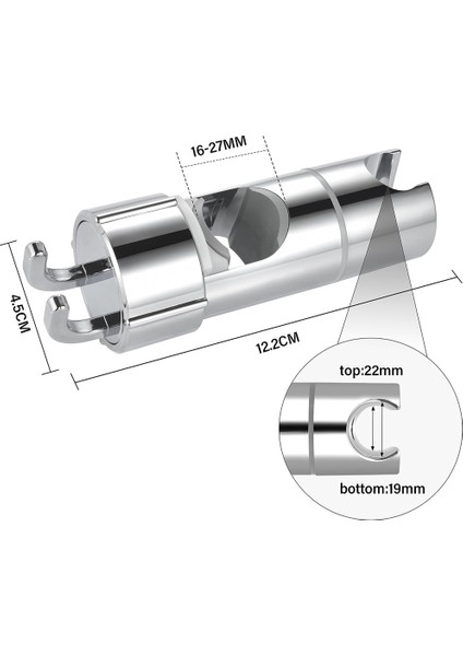 2 Kancalı El Duşu Tutacağı, Ayarlanabilir Duş Tutacağı, 360° Dönebilen Duş Tutacağı, Banyo Için (Yurt Dışından) indirimleri