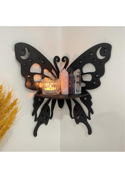 Kelebek Sergileme Rafı, Ahşap Yüzen Raflar, Duvar Köşe Rafı, Şık Köşe Rafları, Kelebek Köşe Rafı (Yurt Dışından) fırsatları