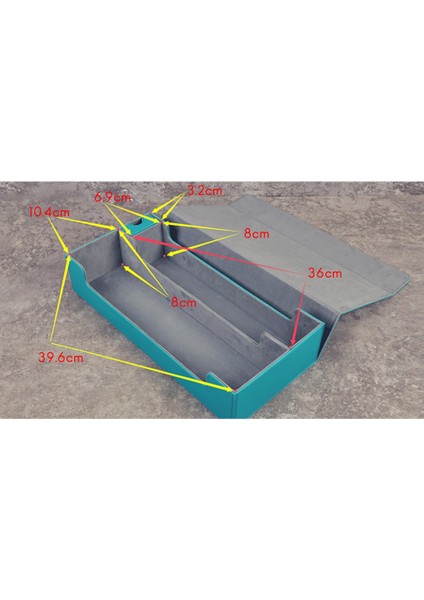 Büyük Kart Kutusu Güverte Kutusu Playmat ve Zar Toplayıcı Konteyner Kart Saklama Kutusu Depolama Toz Geçirmez Kart Saklama Kutusu A (Yurt Dışından) fırsatları