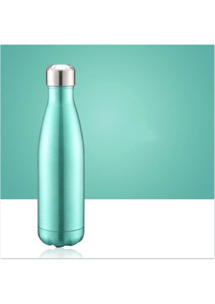 Termal Bardak Vakum Şişesi Isı Su Şişesi Taşınabilir Paslanmaz Çelik Spor Su Isıtıcısı, Kapasite: 500ML (Nane Yeşil) (Yurt Dışından)