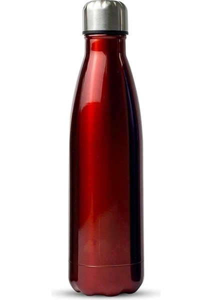 Junsunmay 304 Paslanmaz Çelik Çift Katmanlı Vakum Yalıtımlı Su Şişesi, Kapasite: 750ML (Kırmızı) (Yurt Dışından)