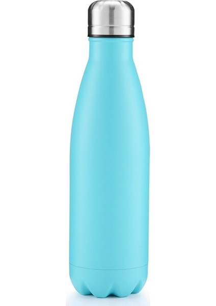 Termal Kupa Vakum Şişesi Isı Su Şişesi Taşınabilir Paslanmaz Çelik Spor Su Isıtıcısı, Kapasite: 500ML (Turkuaz Mavi) (Yurt Dışından)