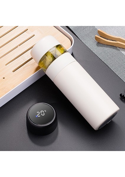 706 304 Paslanmaz Çelik Akıllı Yalıtım Su Kupası (Beyaz) (Yurt Dışından)