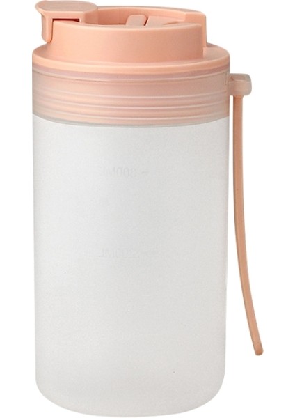 2 Adet Hanehalkı Çocuk Kahvaltı Kupası Taşınabilir Büyük Kapasiteli Su Kupası Ölçekli (Mercan Pembesi) (Yurt Dışından)