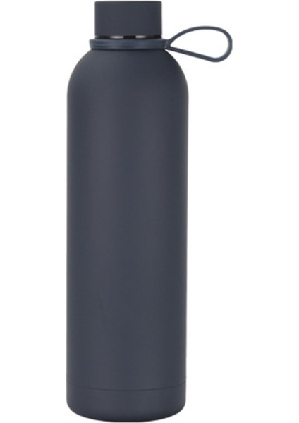 Junsunmay Şeker Renkli Kaplama 304 Paslanmaz Çelik Su Vakum Şişesi, Kapasite: 350ML (Koyu Mavi) (Yurt Dışından)