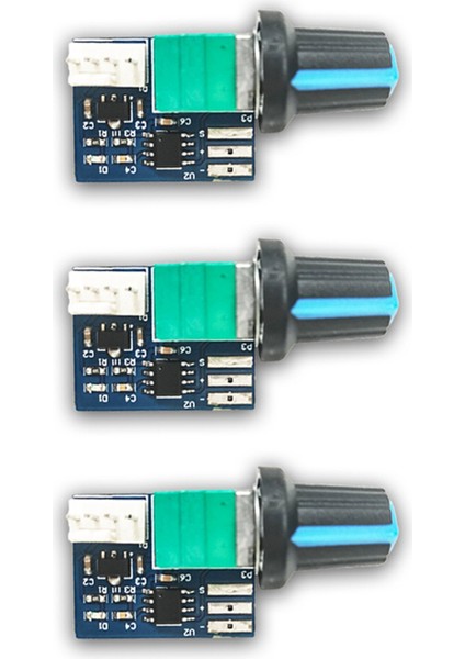 3 Adet Bilgisayar Kasası Fan Regülatörü Pwm Hız Kontrol Cihazı 12V Tek Yönlü 4 Pin Düşük Güç Sessiz Fan Regülatörü Denetleyici (Yurt Dışından)