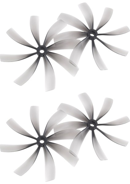 Çift 3,5 Inç Pervane 89MMX8 89MM 8 Kanatlı Pc Pervane Rc Fpv Freestyle Kanallı Iha'lar Için (Yurt Dışından)